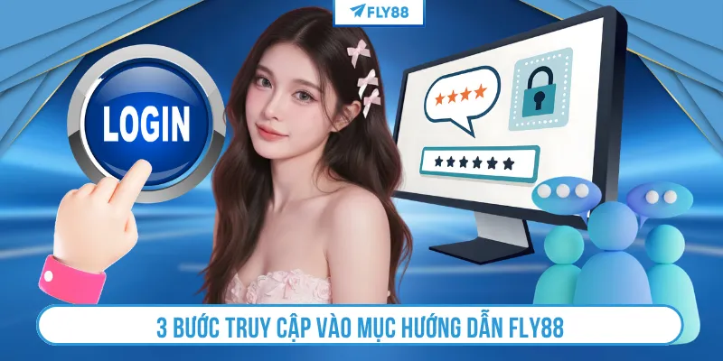 3 bước truy cập vào mục hướng dẫn Fly88