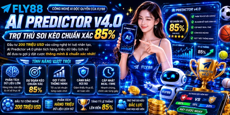 AI Predictor v4.0 hỗ trợ phân tích dữ liệu trận đấu 