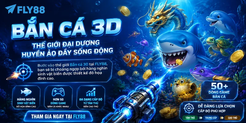 Bắn cá FLY88 tái hiện đại dương rộng lớn chân thực 