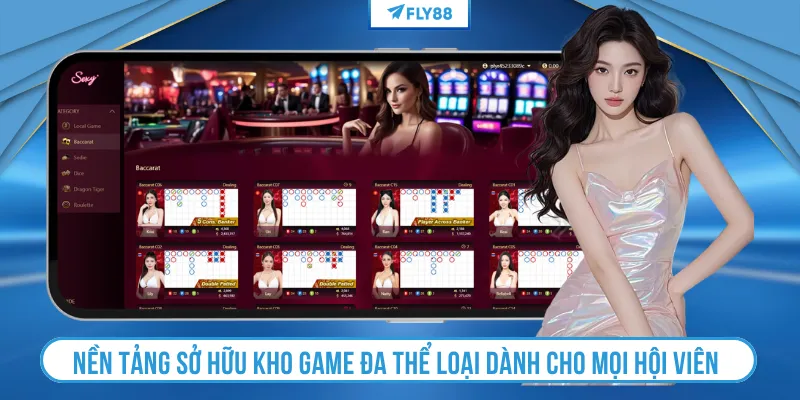Nền tảng sở hữu kho game đa thể loại dành cho mọi hội viên 